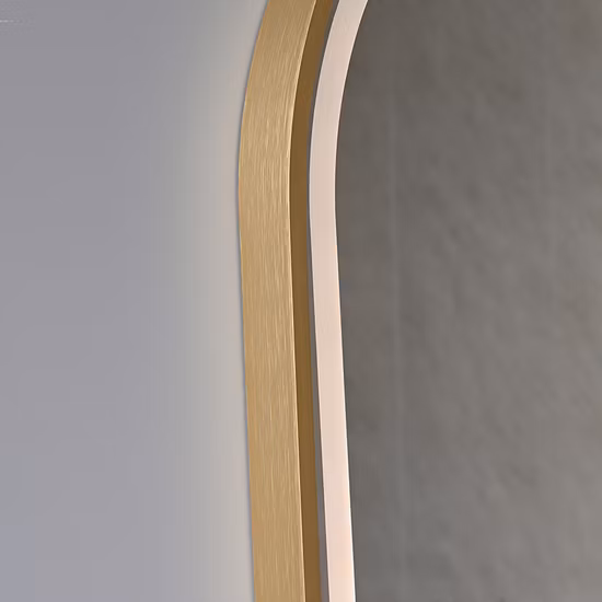 Espejo de baño iluminado iluminado con sensor táctil inteligente personalizado de fábrica para montaje en pared LED