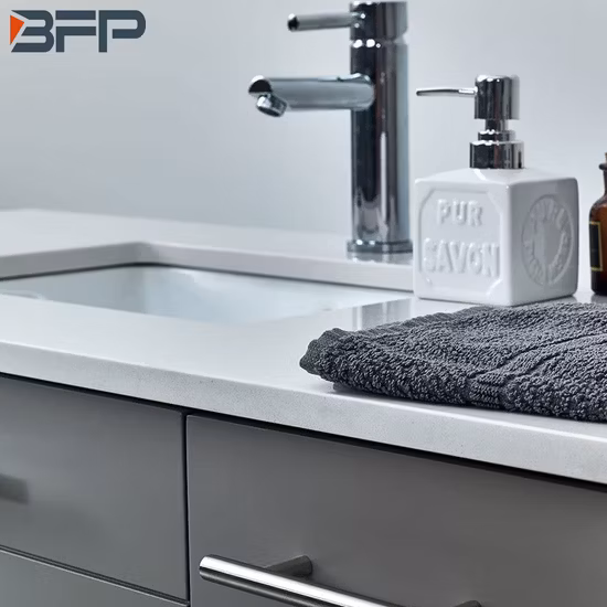 Tocador de baño flotante lacado de estilo moderno con cajón