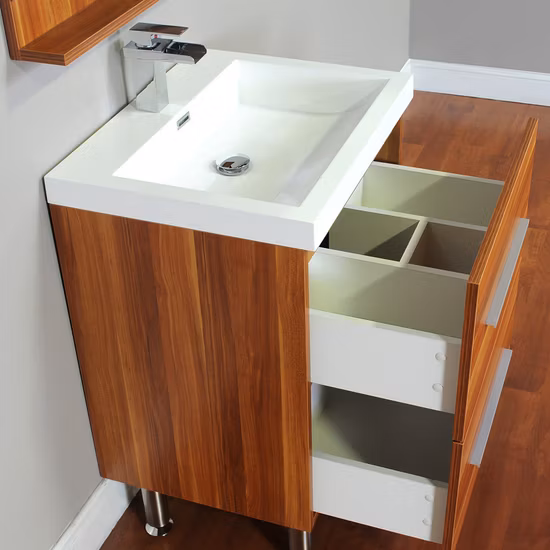 Mueble de baño de la más alta calidad, muebles de baño baratos, tocador de baño de melamina